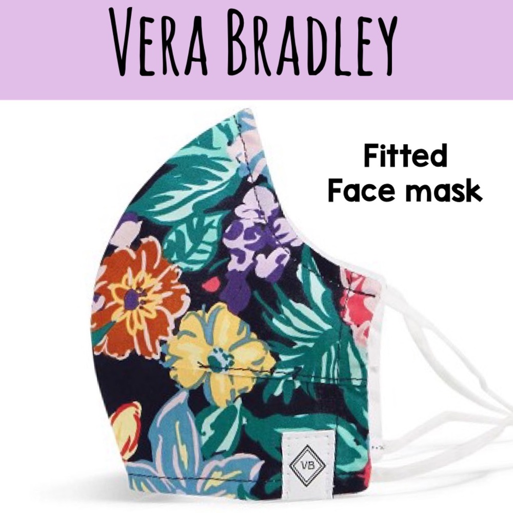 Vera Bradley face mask w/ adjusters Happy Blooms